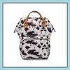 Storage Bags Home Organization Housekee Garden Mommy Diaper Maternity Backpacks Leopard Print Bag New Mtifunctional Mother Drop Delivery 2