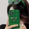 Grön lila kub telefonfodral Designer för Ipone 13 Pro Max 12 11 Xs Max Xr Telefonfodral Män Kvinnor Mobiltelefon Skydda skal Hög kvalitet