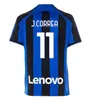 2022 2023 Lukaku Inter Milans Jerseys de futebol Correa Dzeko Giroud Barella lautaro Skriniar Bellanova de Vrij 22 23 Home Away Futebol camisa uniformes Men Kit Kit Conjuntos de kits