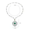 High-end Luxurious Ball Lady Necklace Party gathering circular noble circular Superior quality Colored aricial stoneTassels Full body dril Neck chain1879274