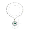 High-end Luxurious Ball Lady Necklace Party gathering circular noble circular Superior quality Colored aricial stoneTassels Full body dril Neck chain6411994