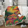 Blankets Cactus Series Bed Thick Double-Layer Plush 3D Printed Blanket Throws For Sofa Cartoon Travelling ThrowBlankets