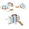 Cadeau cadeau 10/20 / 50pcs mini valise de voyage boîte de bonbons papier kraft chocolat faveur emballage sac de mariage fête d'anniversaire décoration cadeau