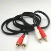 Andere verlichtingsaccessoires audiokabel dubbele lotus naar twee 2 RCA computer tv rood -White signaal luidspreker draad line andere andere andere