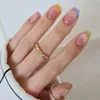 False Nail Luxury Designs 24PCS Nail Tip Full Cover Wearable Finished Fingernails