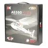 (Mit 2 Batterien) Original WLTOYS XK K123 6CH Brushless AS350-Maßstab 3D6G-System RC Hubschrauber RTF-Upgrade V931 Geschenkspielzeug 220321