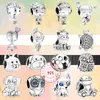 925 armband Charms for Pandora Charm Set Originele doos Leuke cartoon Boy Girl Paw Print Owl Fox Puppy Animal European Bead ketting Charms Sieraden