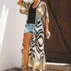 Costumi da bagno da donna in chiffon leopardatozebra manica corta cardigan allentato cover-up costume da bagno da donna tankini monokini sexy 2022 di lussoda donna