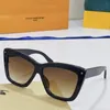 Lunettes de soleil populaires pour hommes et femmes Manhattan Z1427E Big Cats Eye Frame Les lentilles intégrées horizontalement libèrent un style moderne avec la boîte d'origine