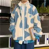 Giacca in velluto di agnello maschio versione coreana di tendenza Harajuku inverno ispessimento coppia indossare maglietta streetwear felpa giovanile 220815