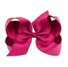 Hair Bows Solid Hairpins With Clip Accessories Hairclips For Kids Girl Inch Colorful Big Bowknot