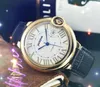 В продаже большие мужские автоматические механические часы 44 мм 316L Корпус из нержавеющей стали Истренные кожаные наручные часы сапфировые супер -светящиеся верхние модели подарки.