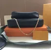 Bolso de mensajero de cuero genuino para mujer Bolsos de diseñadores de moda para hombre para mujer Hombro Lady Totes monedero 3pcs bolso bandolera mochila billetera