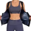 Mulheres Sauna Shaper colete Thermo Sweat Shapewear Tampa de tanque de tanque de coleta Treinador de cinto do espartilho Exercício de ginástica Camisa de zíper 2202163453641