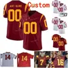 NIK1 NCAA College Jerseys USC Trojans 33 Маркус Аллен 47 Клэй Мэтьюз 43 Troy Polamalu 1 Adoree Jackson Custom Football сшит