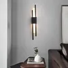 Lampada da parete moderna ed elegante in bronzo dorato e nero da 50 cm a LED per soggiorno, corridoio, corridoio, camera da letto, applique, lampada da parete