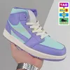 2023 New Mid 1 1s Herr Basketskor Jumpman Ljus rökgrå Pine Green Kentucky Blue Berry rosa Rose UNC Chicago Herr Dam Designer Sneakers Sport Trainers GAI