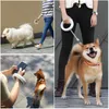 犬の襟のリーシュリトラクタブルリーシュラミナスLEDライトペットリードロープ3メートルの長いファッション自動