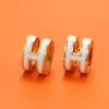 Luxe H Gold Hoop -oorbellen voor Lady Women Orrous Girls Ear Studs Set Designer Sieraden Earring Valentijnsdag Gift Engagement voor B1134186