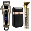 Tondeuse à cheveux de coiffeur professionnelle, Machine de découpe de finition électrique Rechargeable, rasoir sans fil avec cordon 2206187750597