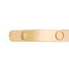 Pulseira fina 6 diamantes Bangles Designer Luxo Jóias Womans 3.65mm Rose Gold Platinum Pulseiras Presente para Mulheres Acessórios Atacado VQAW