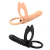 Men Dildo Bullet Vibrator Brinquedos Sexy para Casais de Mulher Penetração Dupla Penis Male Penis Anal Dildos G Masturbador de manchas