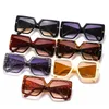 선글라스 브랜드 디자인 대형 스퀘어 톰 남성 패션 레트로 여름 드라이빙 여행 UV400 큰 태양 안경 음영 끈으로