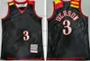 Mitchell and Ness Basketball Allen 3 Iverson Jerseys Retro Stitched 2003 All-Star 1996-97 1997-98 White Black Red Blue 10th Jersey Men Kids Boys Women