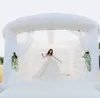 Nieuw 15x15ft Wit Springkussen PVC Opblaasbaar bruiloftsspringkasteel / Springbed / Uitsmijter Met Luchtblazer Voor feesten en evenementen Buitenspellen