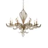 Pendantlampor American Crystal Chandelier Rustic Creative Personality Restaurant Lamp Atmospheric Iron Bedroom LB032108 AVENDANT