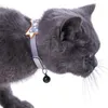 Dog Collars & Leashes Fluorescent Silicone Cat Luminous Collar Necklace With Bells Neck Ring Glowing Anti-Loss Accessories