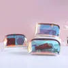 Holographic Makeup Bag Clear Travel Toiletry Case Waterproof Cosmetic Bags Fashion Laser Make Up Pouch
