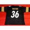 MIT Custom Men Youth Women Vintage Custom Black the Bus College Football Jersey Size S-4XL ou CUSTOM TOUT NOM ou NUMER Jersey