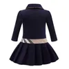 Autumn New Arrival Kids 2022 Clothing Long Sleeve Girl Dress Princess Casual Wear Bow Baby Children's 2-7Year Fashion