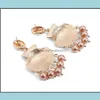 Pendientes de acero inoxidable hipoalergénicos Shell Pearl Concha de aleación europea y americana para mujeres Niñas Entrega de gotas 2021 Joyería de encanto Vo6L5