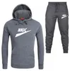 Tracksuit for Men Set 2 Piece Hooded Athletic Sweatsuits Casual Full Jogging Sweatsuit Sets Sportswear Workout Clothes Men Brand LOGO Print