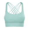 Yoga outfit outfits Fly Crisscross Training fitness Sport Bras Top Lu-142 Kvinnor Soft Skin Friendly Workout Gym Brassiere Topmj1a