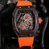 Män tittar på Richrmill vs Factory Carbon Fiber Top Quality Wristwatch Richrd Wristwatch Designer Leisure RM27-04 Carbon Tape Fashion