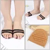 Socks & Hosiery 1 Pair Comfortable Forefoot Pads Anti-slip Silicone Dotted Invisible Insoles High Heels Cushions Foot Absorbs Sweat
