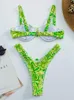 Costumi da bagno da donna 2022 Sexy volant con volant bikini con ferretto push up costume da bagno femminile set brasiliano bagnante costume da bagno da bagno