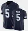 BYU Cougars 1 Zach Wilson Fotbollsträngar 77 Chandon Herring 25 Tyler Allgeier 5 Dax Milne 16 Baylor Romney 4 Troy Warner Anpassade män Kvinnor Youth Jersey