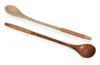 HOT Retro Long Handle Wood Spoon Coffee Tea Cooking Dining Utensil Cutlery Wooden RRA12782