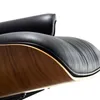 Mobili per soggiorno Eames Pelle bovina Pu derma ruota chaise longue girevole Divano nordico singolo di design sedie semplici e moderne per il tempo libero