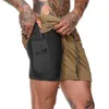Men's Shorts 2022 Camouflage Men Bermuda Pocket Polyester Camo Casual Beach Quick Drying Gyms Fitness Bodybuilding