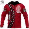 Plstar Cosmos Moda Sporcu Özel Adı Beyzbol Cosplay Sporcu Trailsuit Erkek Kadınlar 3dprint Sıradan Pullover Hoodies X16 220706