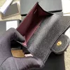 Borsa da donna classica di lusso Porta carte di credito in pelle multifunzionale in pelle di marca Porta carte di moda232H