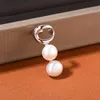 Ins Style Fashion Personality Screw Back Natural Freshwater Pearls Without Pierced Ear Bone Clip-on Right Ear Single Female All-Match Jewelry