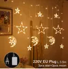 Parti Dekorasyon Eid Mübarek Led Garland Lights String Moom Star Ramazan Ev İslam Müslüman Malzemeleri Al Adha Giftsparty