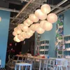 30Pcs Chinese Paper Lanterns DIY Ball Lampion Hanging White Wedding Birthday Anniversaire Party Decor 412 inch Mix Size 220527