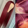 30 polegadas de comprimento 613 loiro ósseo reto reta Frontal Human Hair Wigs para Mulheres Negras Partem